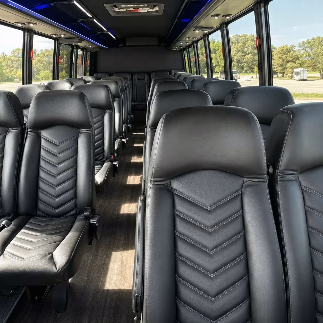 30 passenger minibus inside