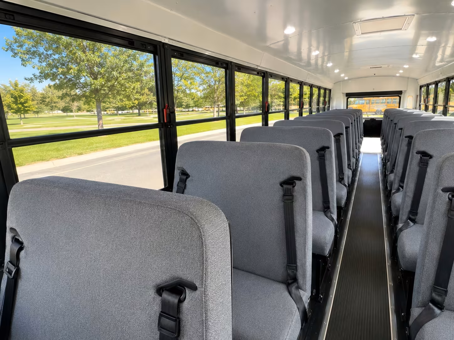 school bus inside